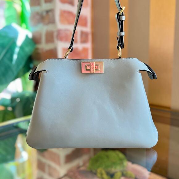 FENDI Peekaboo Small Soft Calfskin Tote Bag - Picture 1 of 8
